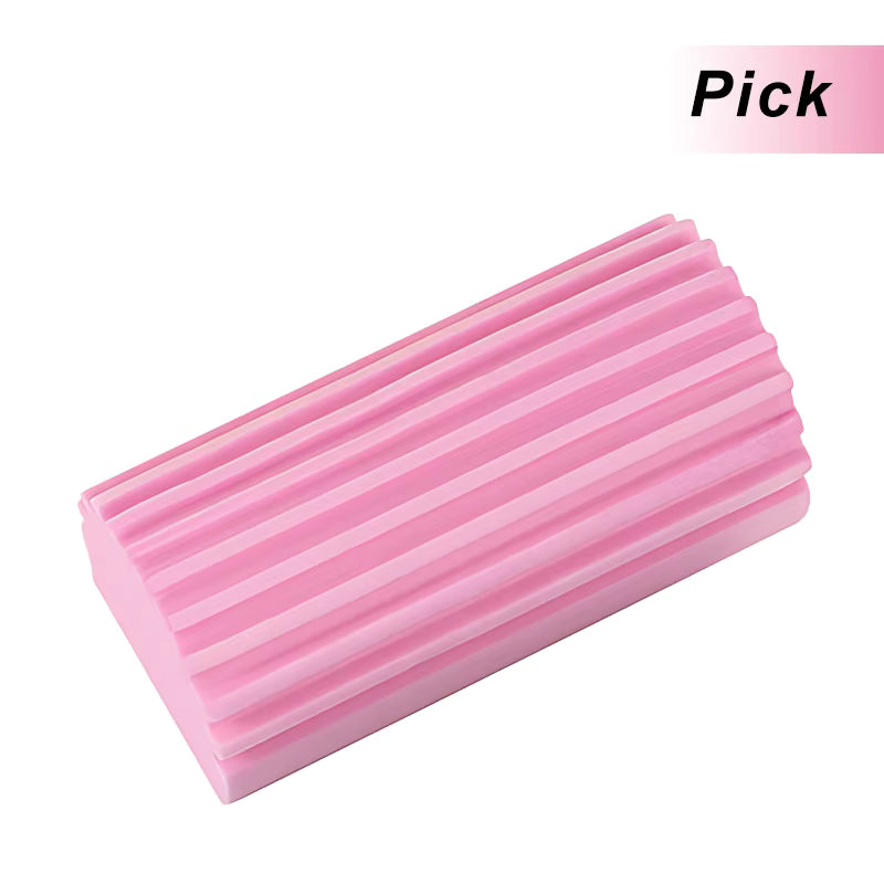 DustPro™ PVA sponge in soft pink color, combining functionality with aesthetic appeal.