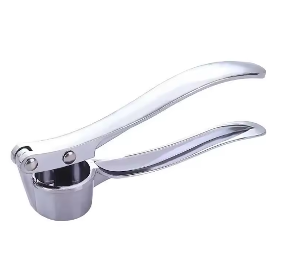 Anti-slip garlic press ideal for home cooking