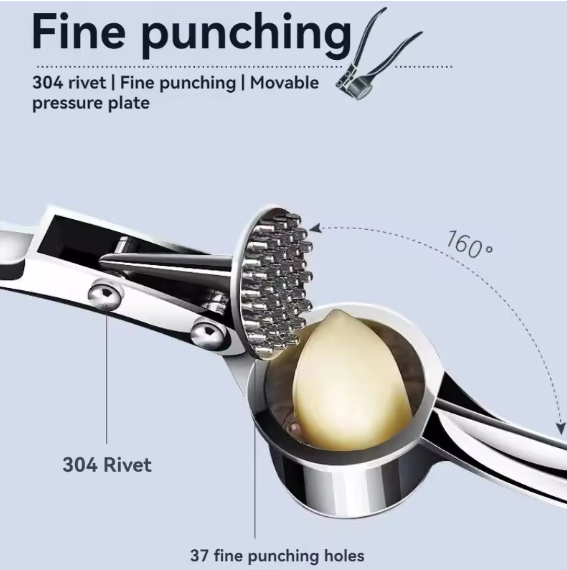 Durable and multifunctional garlic mincer tool