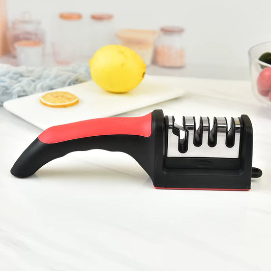SharpEdge™ multifunctional 3-in-1 kitchen knife sharpener, designed for fast and precise sharpening of kitchen knives
