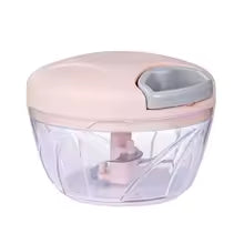 ChopEase™ manual vegetable chopper in pink color with 500mL capacity, perfect for small kitchen tasks