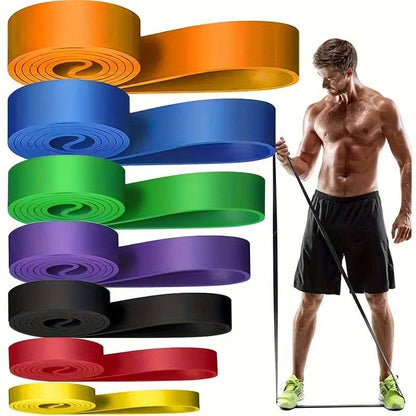 FlexForce resistance band full view, all resistance levels displayed