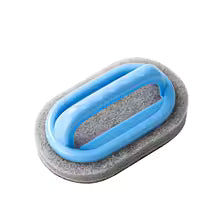 RustAway™ emery sponge brush with blue handle for effective cleaning