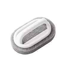 RustAway™ emery sponge brush with white handle for effective cleaning