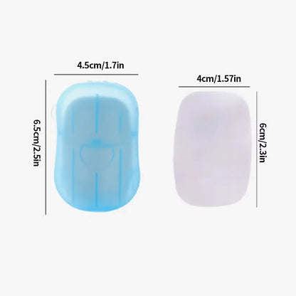 SoapLeaf™ soap sheet size approx 6 x 4 cm – compact travel essentials