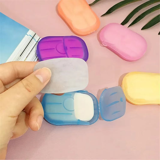 SoapLeaf™ portable soap sheets travel pack displaying full set