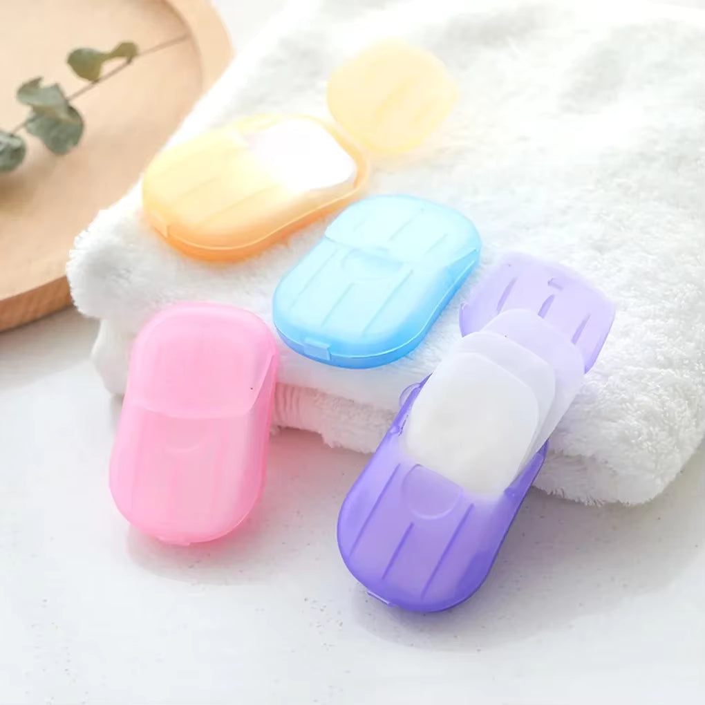 SoapLeaf™ portable soap sheets variety of boxes displayed together