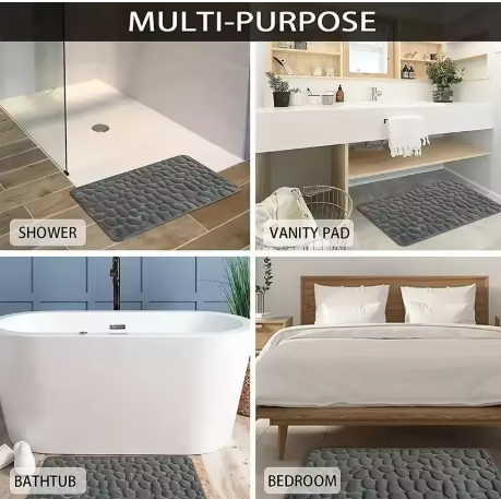 Trendvore anti-slip shower mat, soft and durable bathroom rug