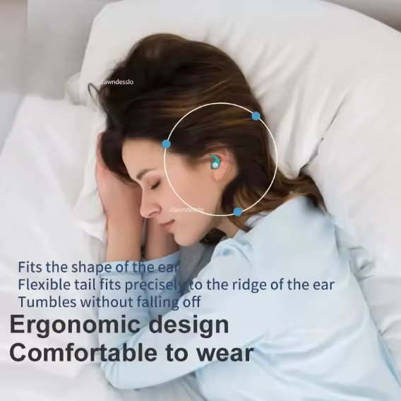 Woman sleeping peacefully with SilentSeal™ mouth tape applied, promoting nasal breathing and reducing snoring for a restful night